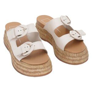 Dolce Vita Witny Double-Buckle Platform Espadrille Sandals Size 8